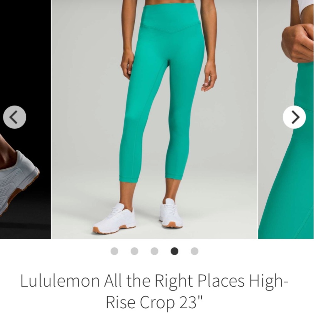 Lululemon NWT All the Right Places High-Rise Crop Legging 23 Teal